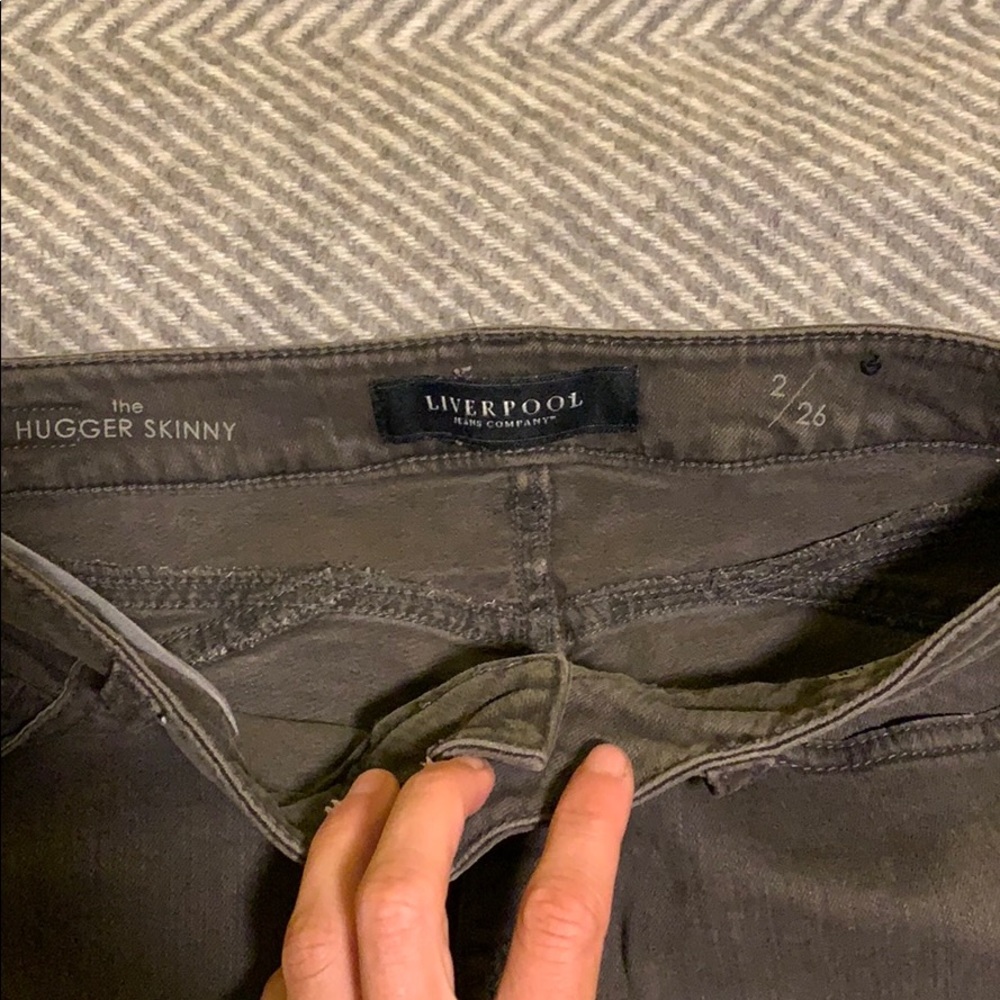 Brown Liverpool the hugger skinny jeans